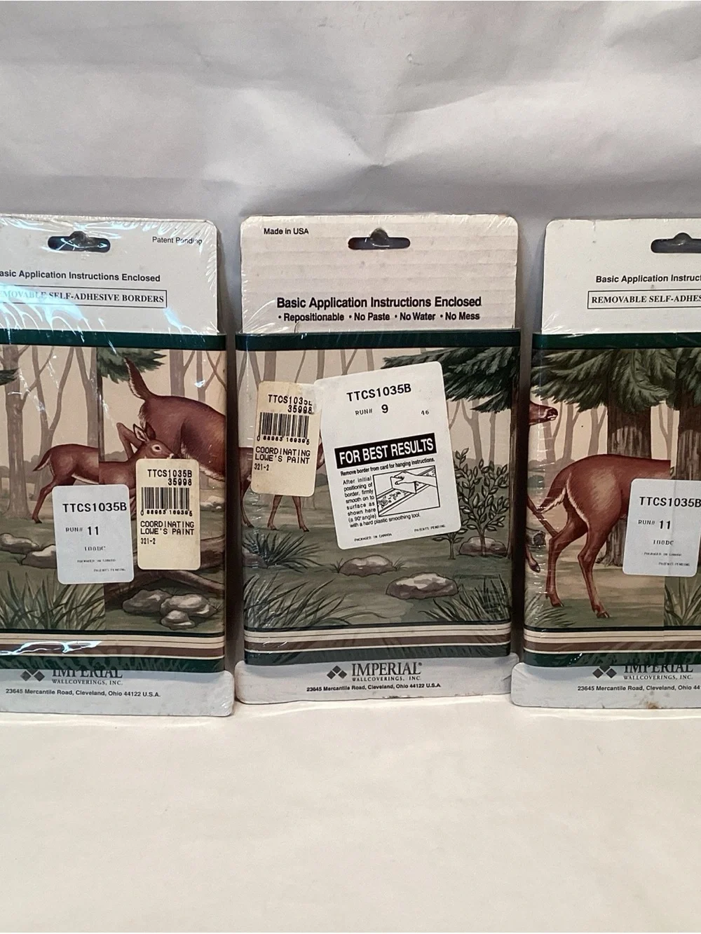 Impact Deer Self Adhesive Border Hunting White Tail Forest Buck Doe Fawn 15 Yard